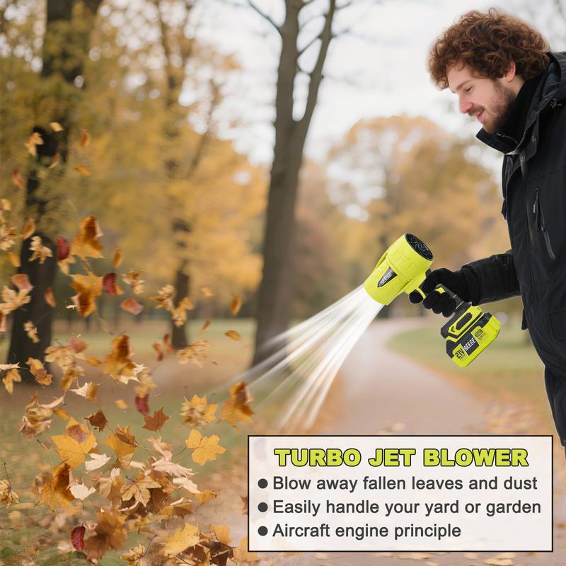 SEESE Cordless Turbo Jet Blower – Handheld Air Duster for Car Drying, Snow, Garden & Home, Perfect Gift