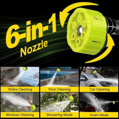 SEESE Portable Cordless Pressure Washer – Includes Single Charger Base, Ideal for Car, Home & Garden Use